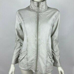 Neon Buddha‎ Strolling Garment Dye Jacket Full Zip Stretch Pockets Women S M NWT